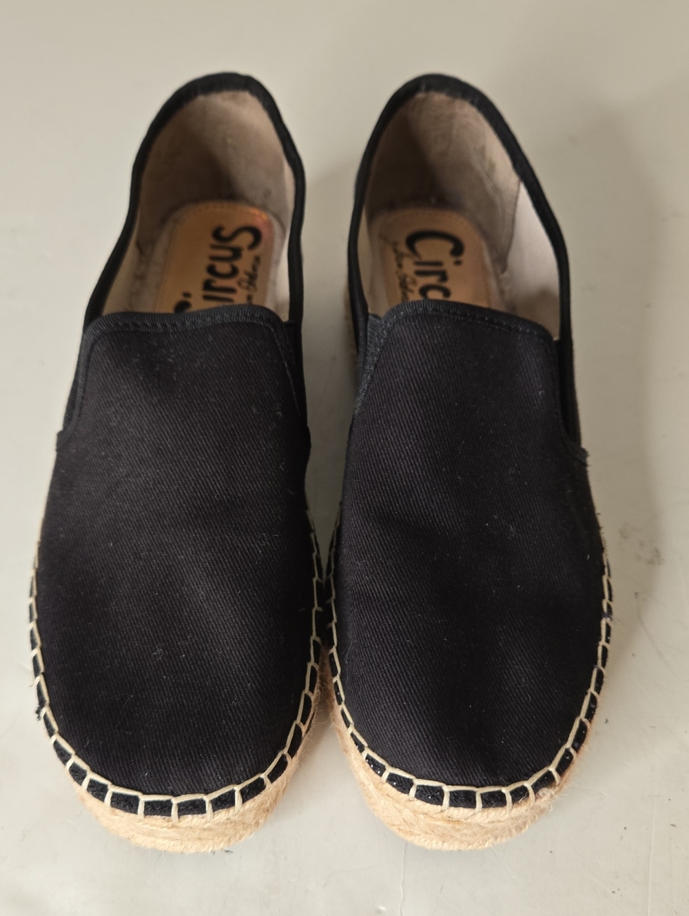 Circus by Sam Edelman Black Low Heel Espadrilles Size 9.5